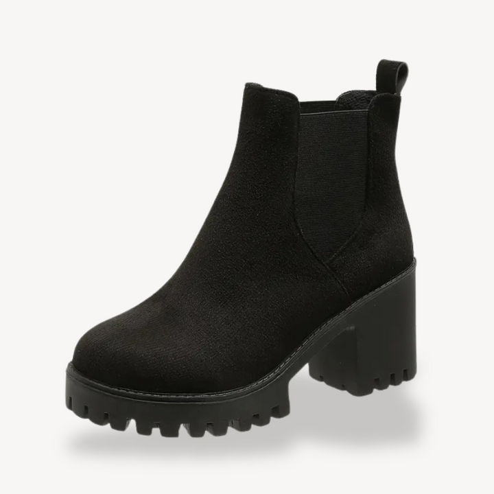 Womens Orthopedic Ankle Boots Chunky Heel Comfortable Fit