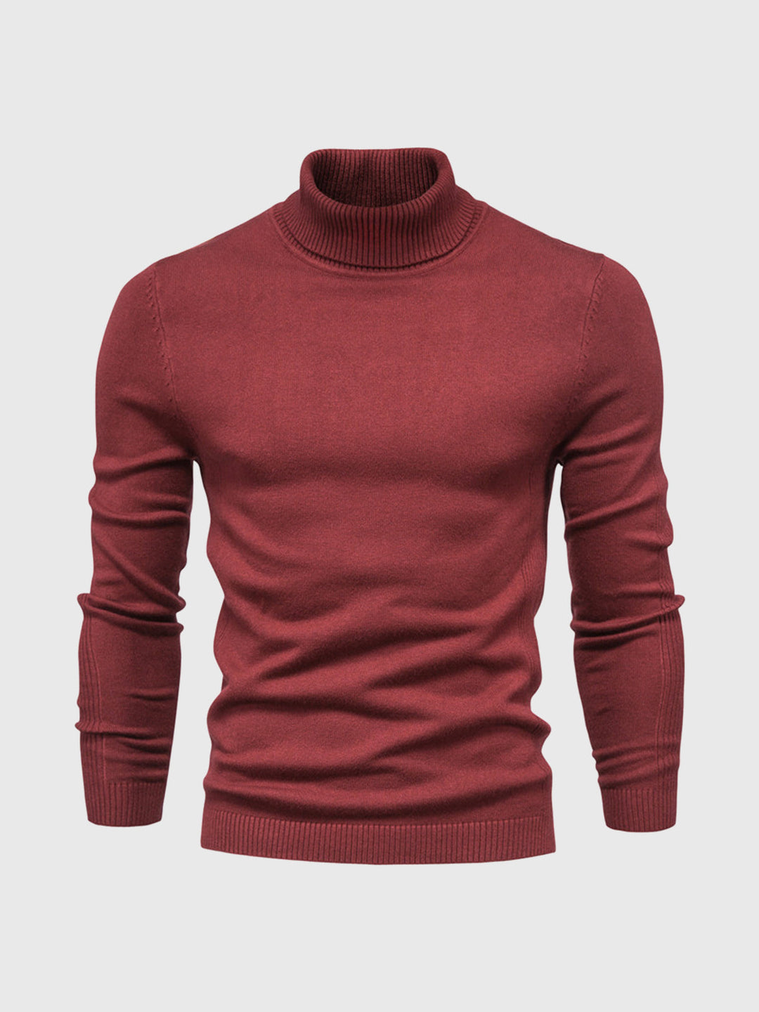 Mens Turtleneck Sweater Machine Washable Knit
