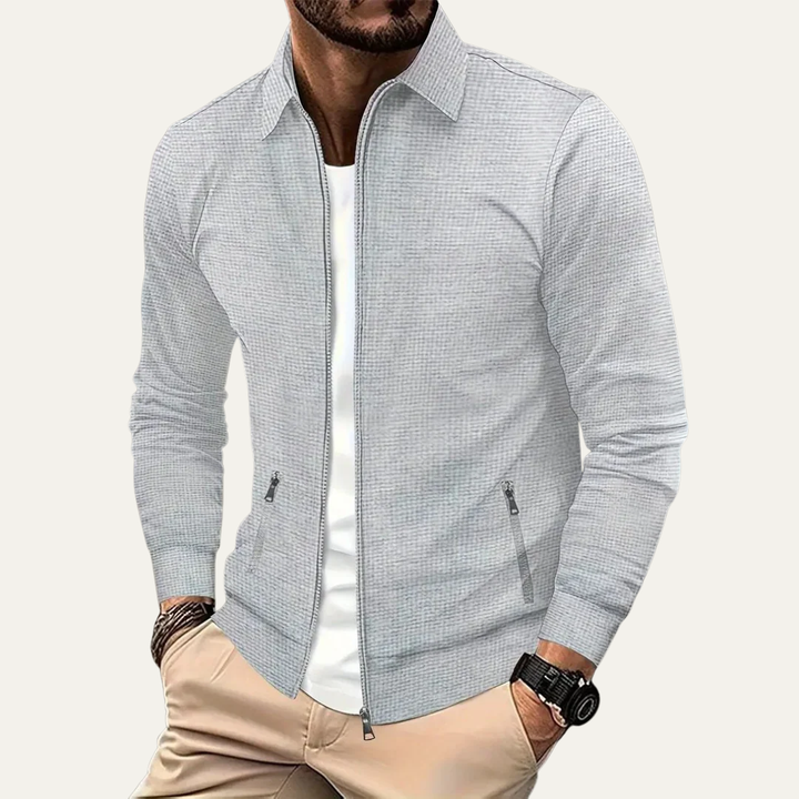 Mens Harrington Jacket Full Zip Contemporary Style