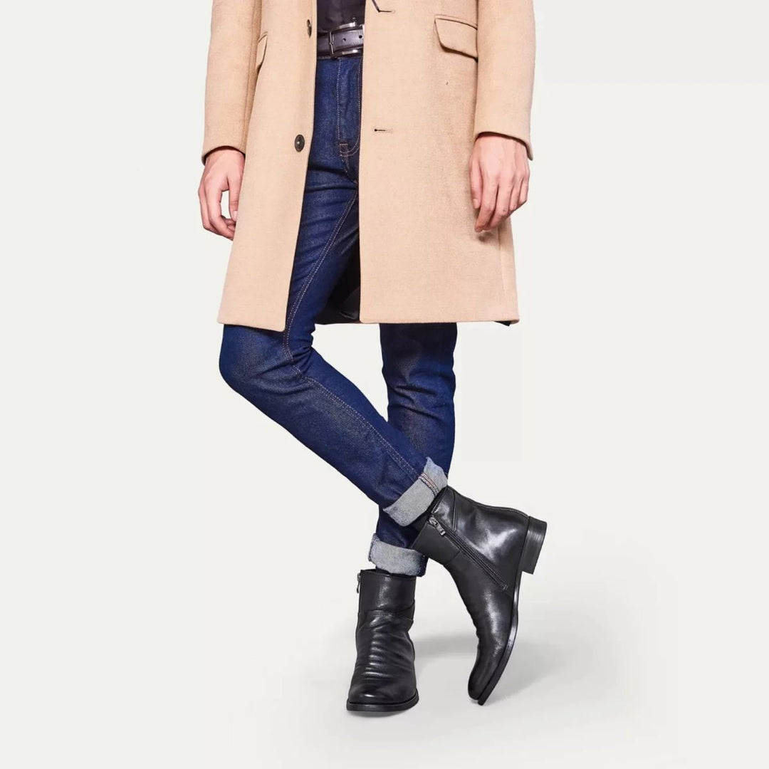 Mens Chelsea Boots Handmade Leather Street Style