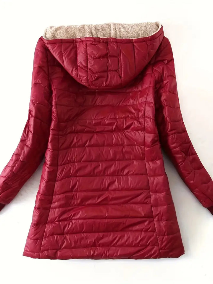 Womens Quilted Jacket Comfortable Insulated Warm Fit