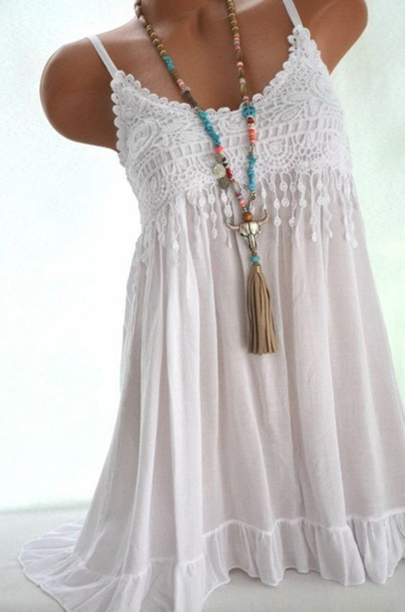 Womens Sleeveless Sundress Lightweight Casual Fit - BritishMode