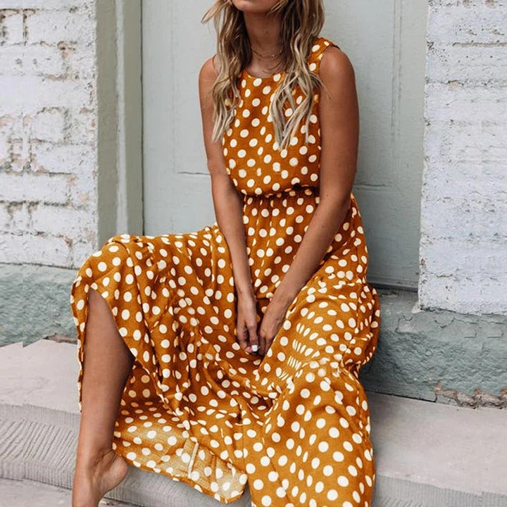 Womens Sleeveless Dress Elegant Fit