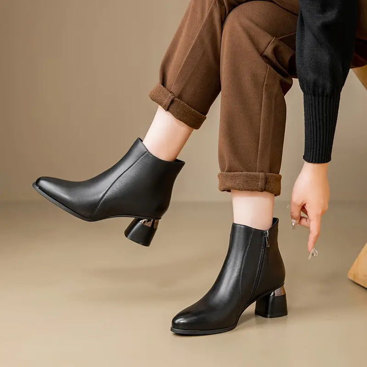 Womens Ankle Boots Leather Classic Fit