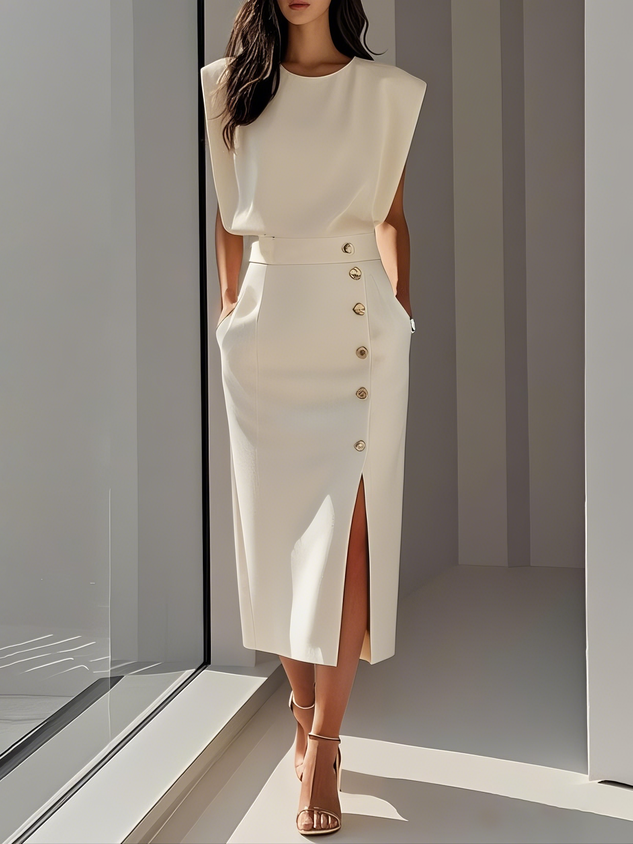 Womens Summer Dress Lightweight Elegant Fit - BritishMode