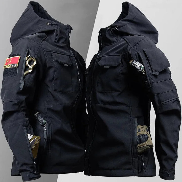 Mens Waterproof Hoodie Jacket Military Style