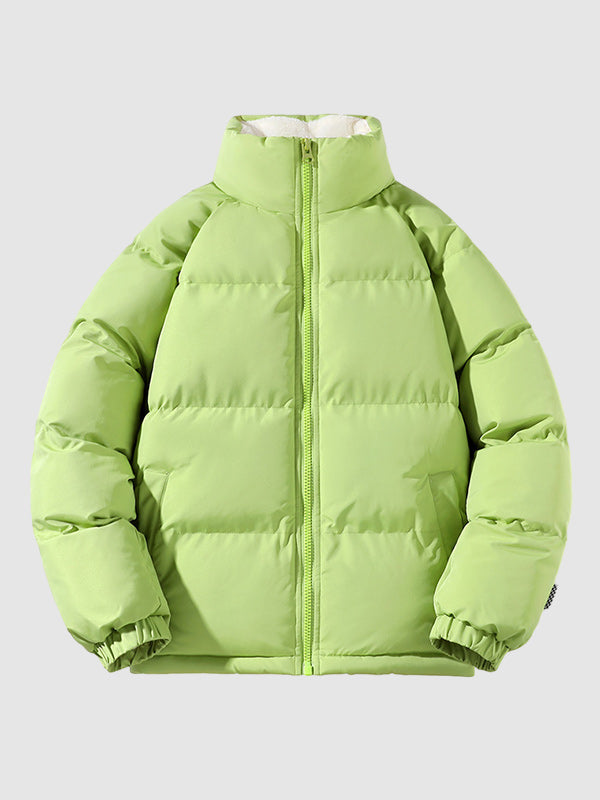 Mens Puffer Jacket Fleece Lined Oversized Fit