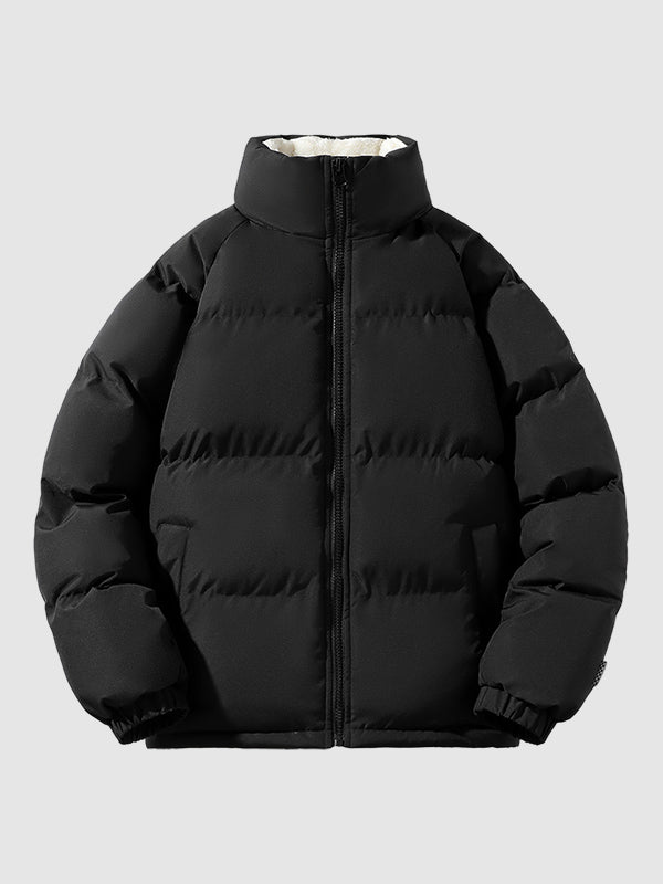 Mens Puffer Jacket Fleece Lined Oversized Fit