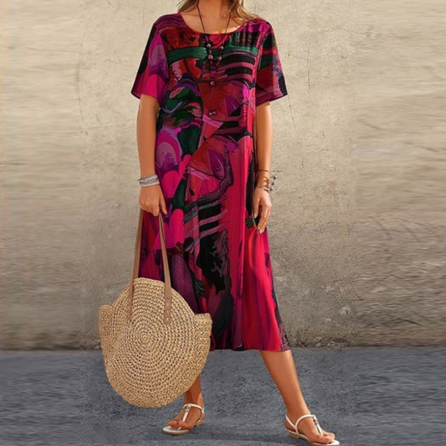 Womens Sundress Lightweight Floral Sleeveless