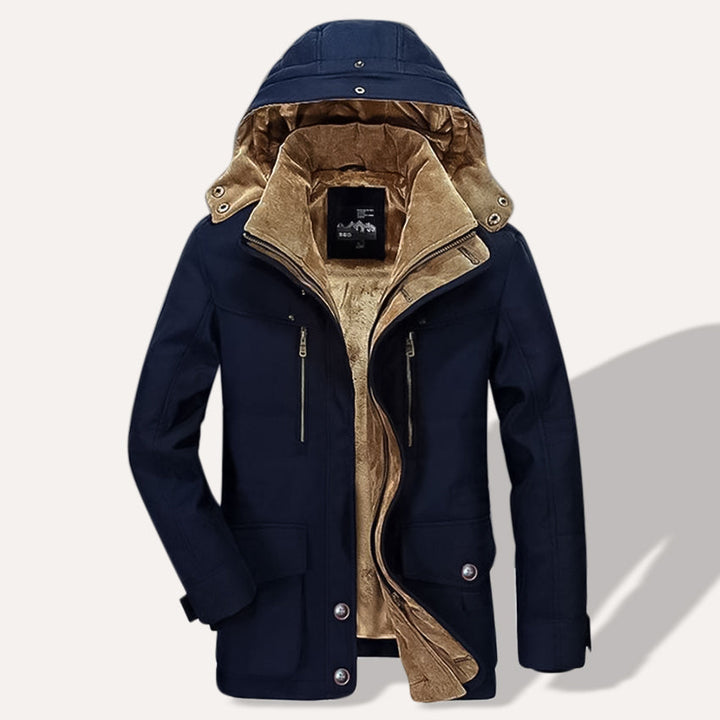 Mens Insulated Parka Coat Warm Fit - BritishMode