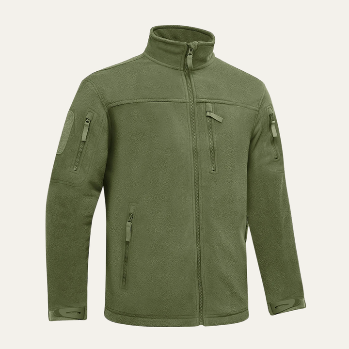 Mens Tactical Fleece Jacket Warm with Zipper Pockets - BritishMode
