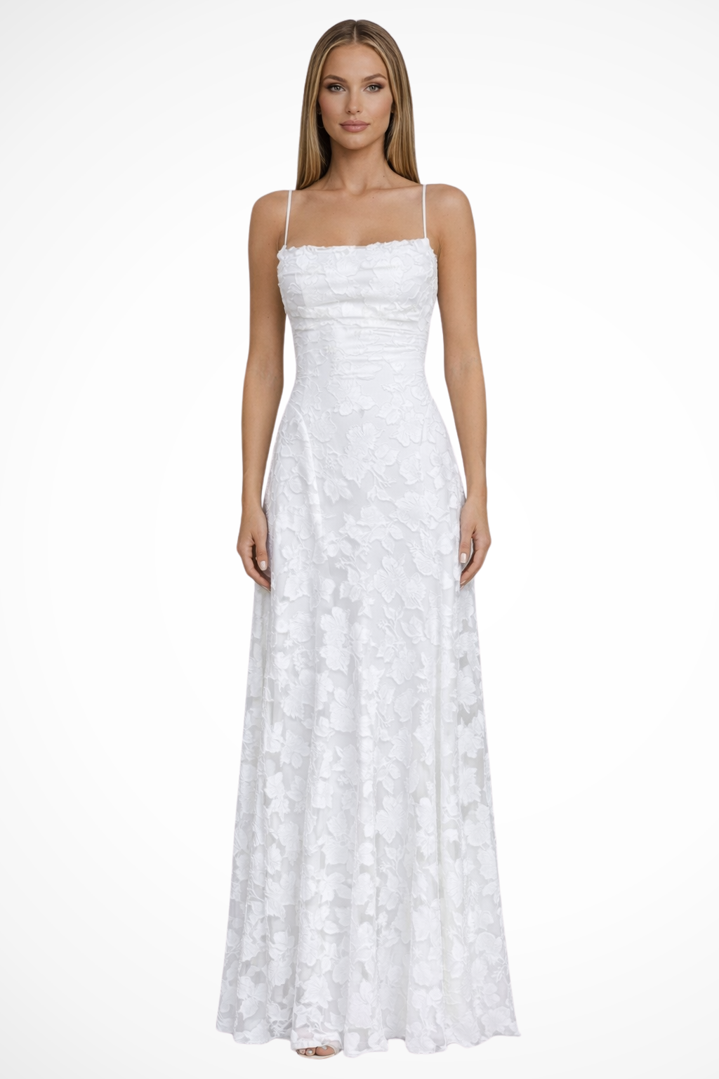 Womens Maxi Dress Floral Pattern Lightweight Flowing