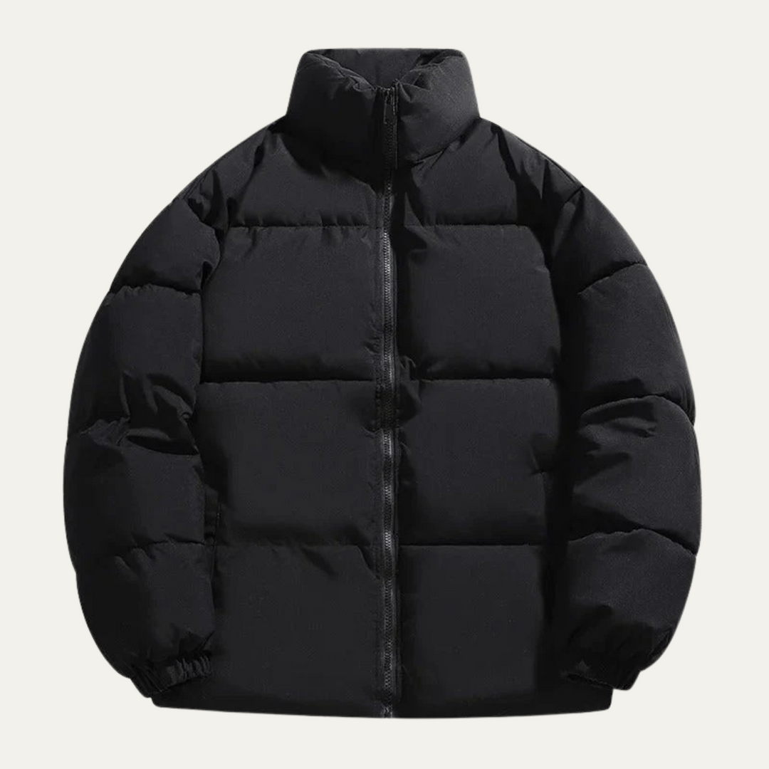 Mens Puffer Jacket Insulated Warm Elegant Fit