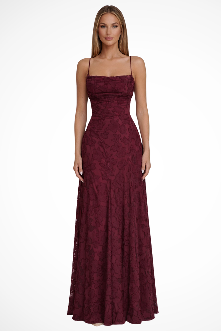 Womens Maxi Dress Floral Pattern Lightweight Flowing - BritishMode