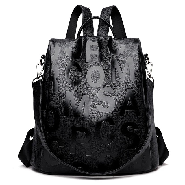 Womens Backpack Soft Leather Anti-Theft Design