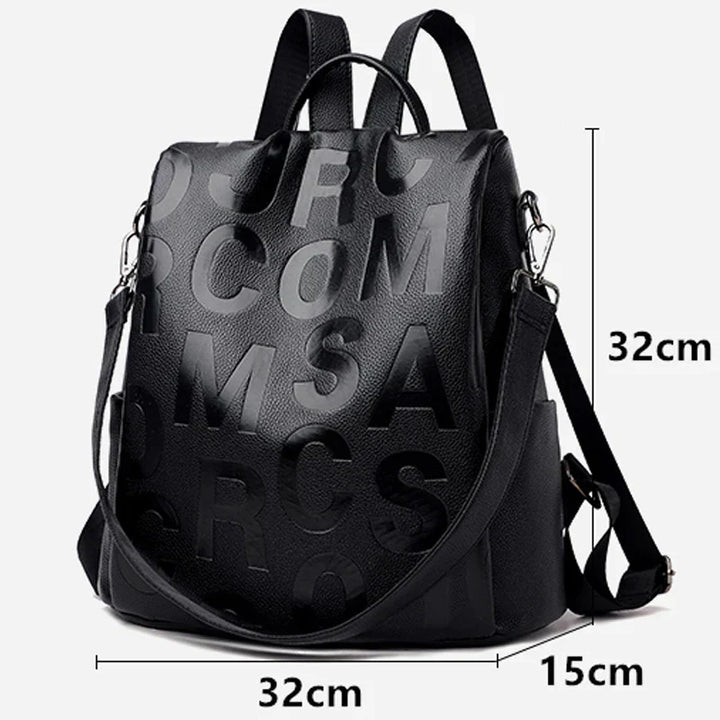 Womens Backpack Soft Leather Anti-Theft Design