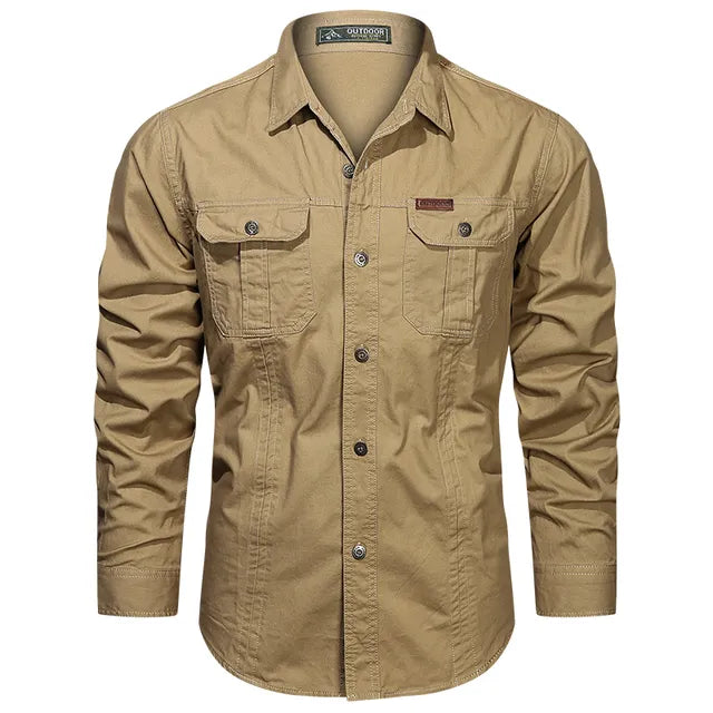 Mens Cargo Shirt Casual Fit