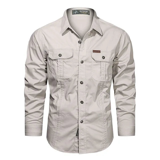 Mens Cargo Shirt Casual Fit