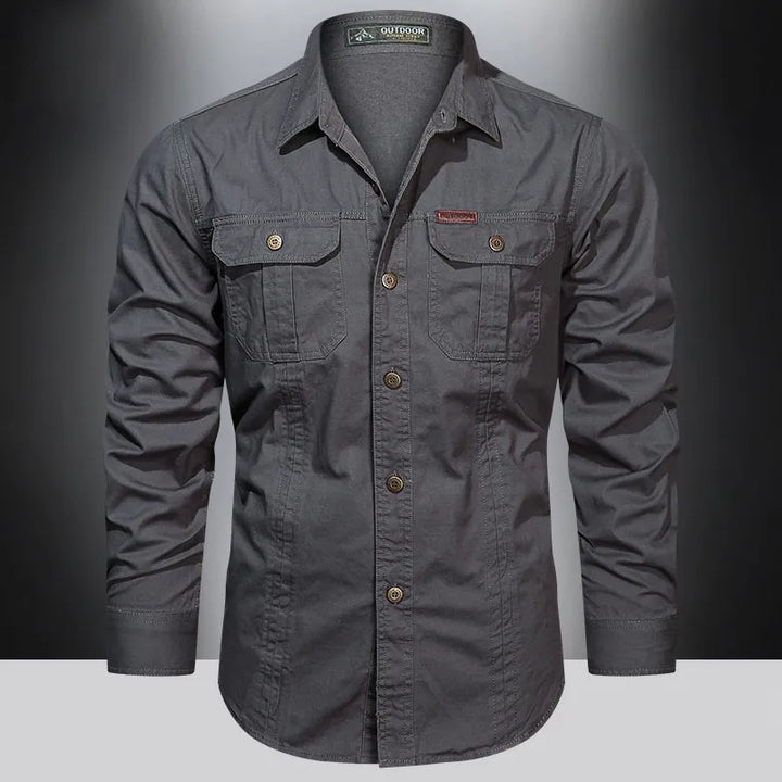 Mens Cargo Shirt Casual Fit