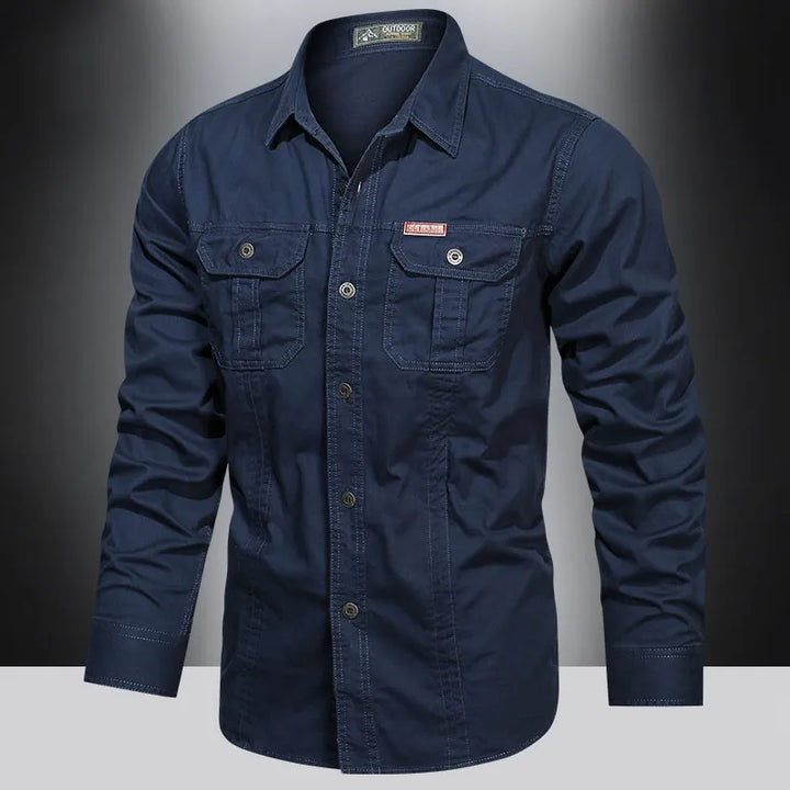 Mens Cargo Shirt Casual Fit