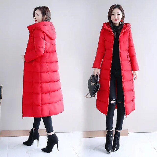 Womens Down Parka Coat Insulated Warm Fit