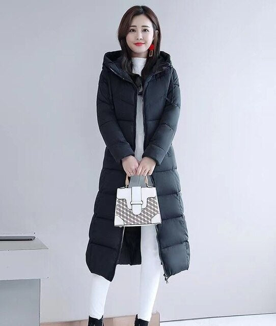 Womens Down Parka Coat Insulated Warm Fit