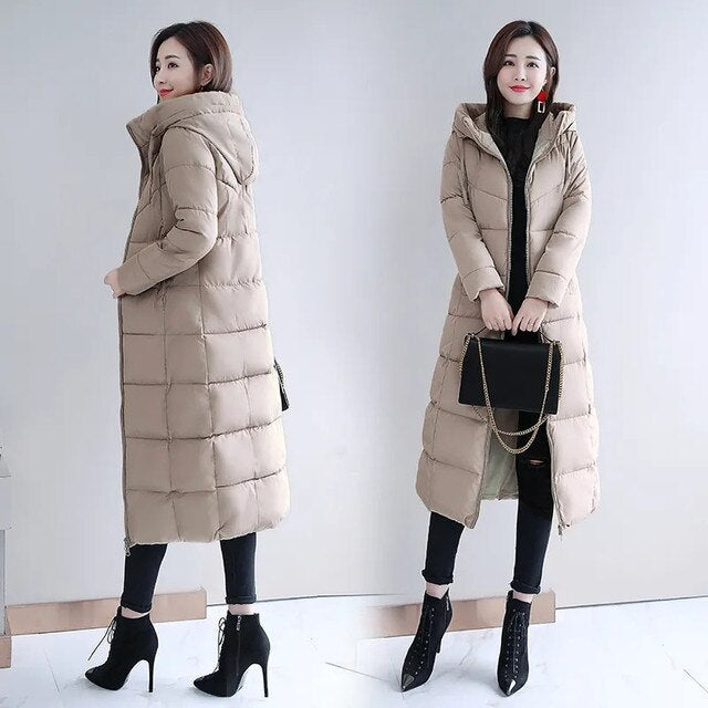 Womens Down Parka Coat Insulated Warm Fit
