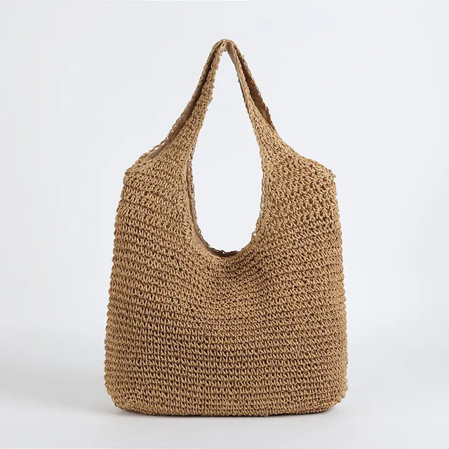 Womens Woven Rattan Bag Casual Style