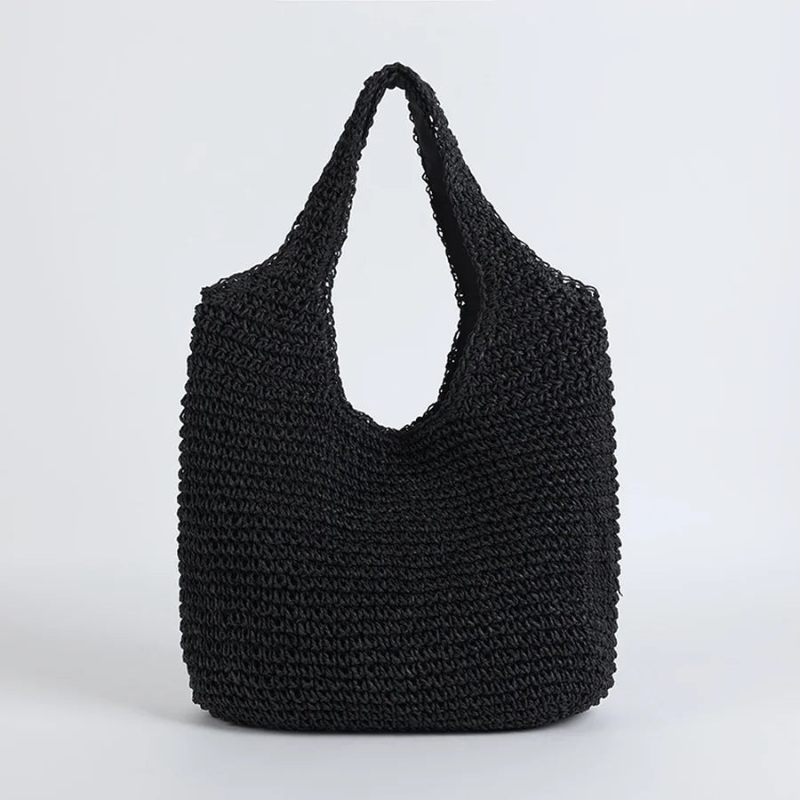 Womens Woven Rattan Bag Casual Style