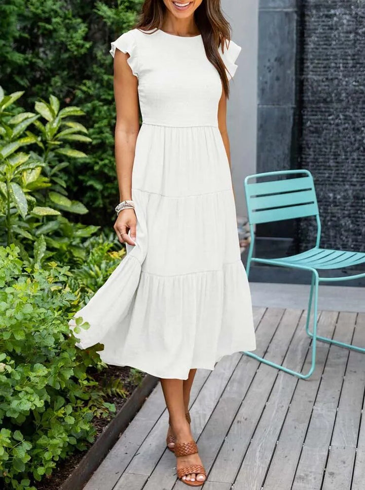 Womens Maxi Dress Lightweight Layered Elegant Fit