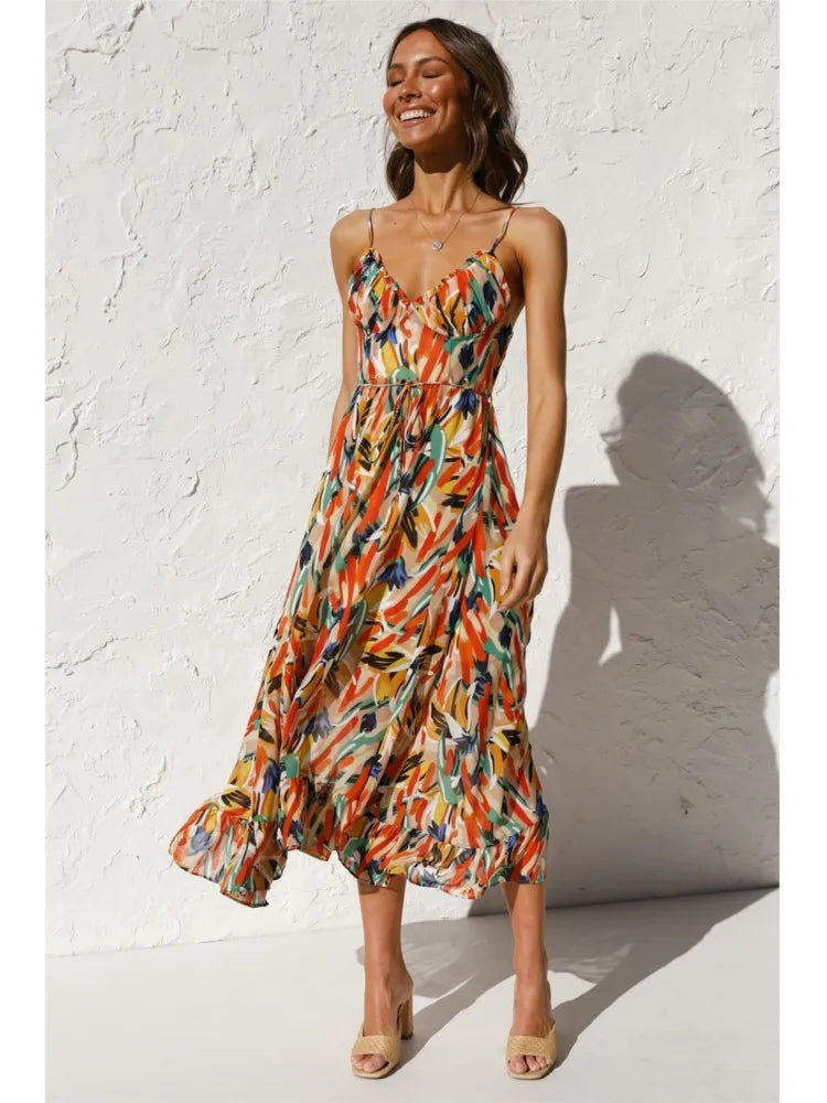 Womens Knee-Length Classic Dress