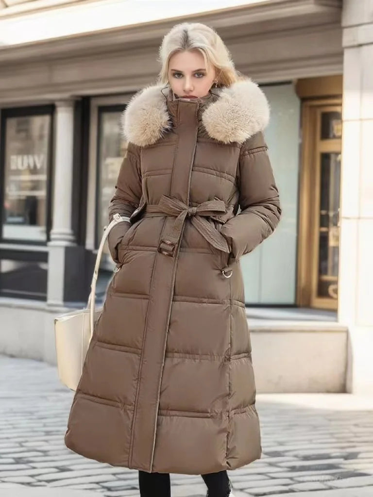 Womens Winter Parka Coat Faux Fur Cozy Fit - BritishMode