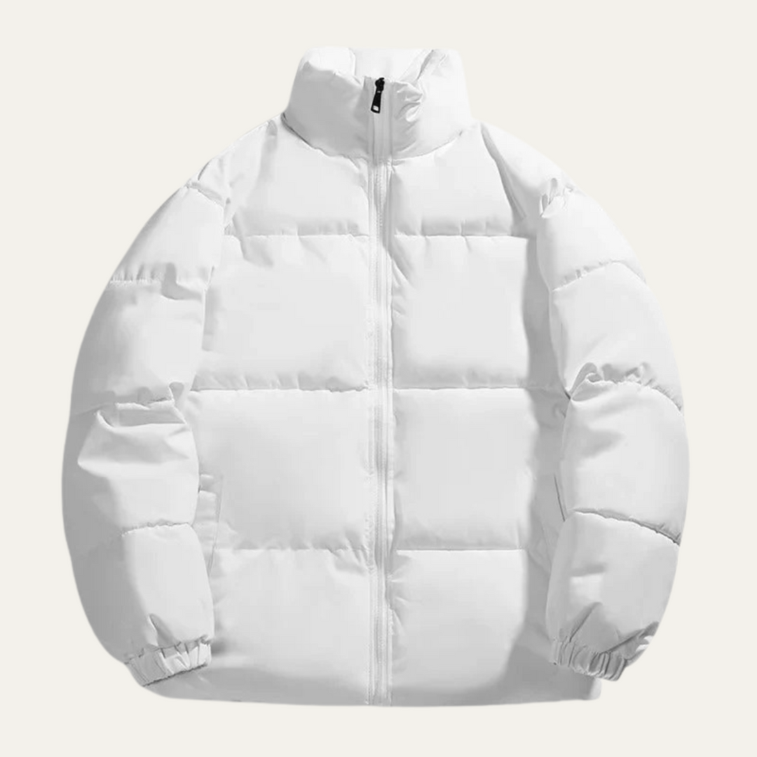 Mens Puffer Jacket Insulated Warm Elegant Fit