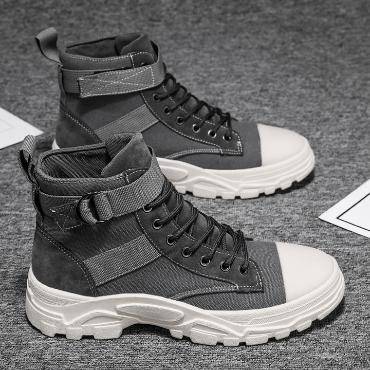 Mens Military Boots Durable Leather Everyday Wear - BritishMode