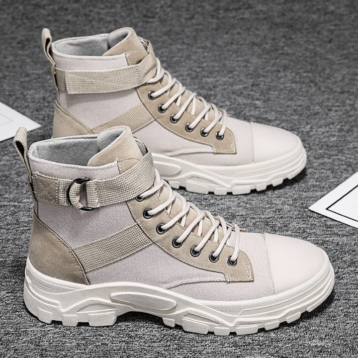 Mens Military Boots Durable Leather Everyday Wear