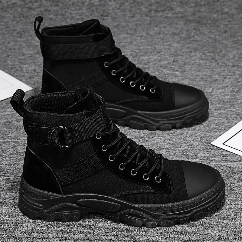 Mens Military Boots Durable Leather Everyday Wear
