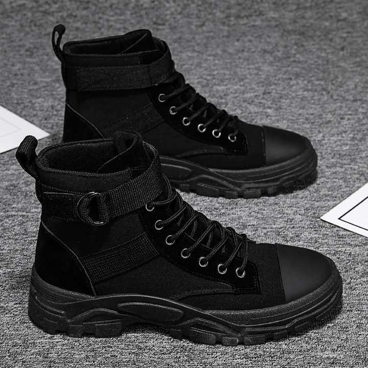 Mens Military Boots Durable Leather Everyday Wear
