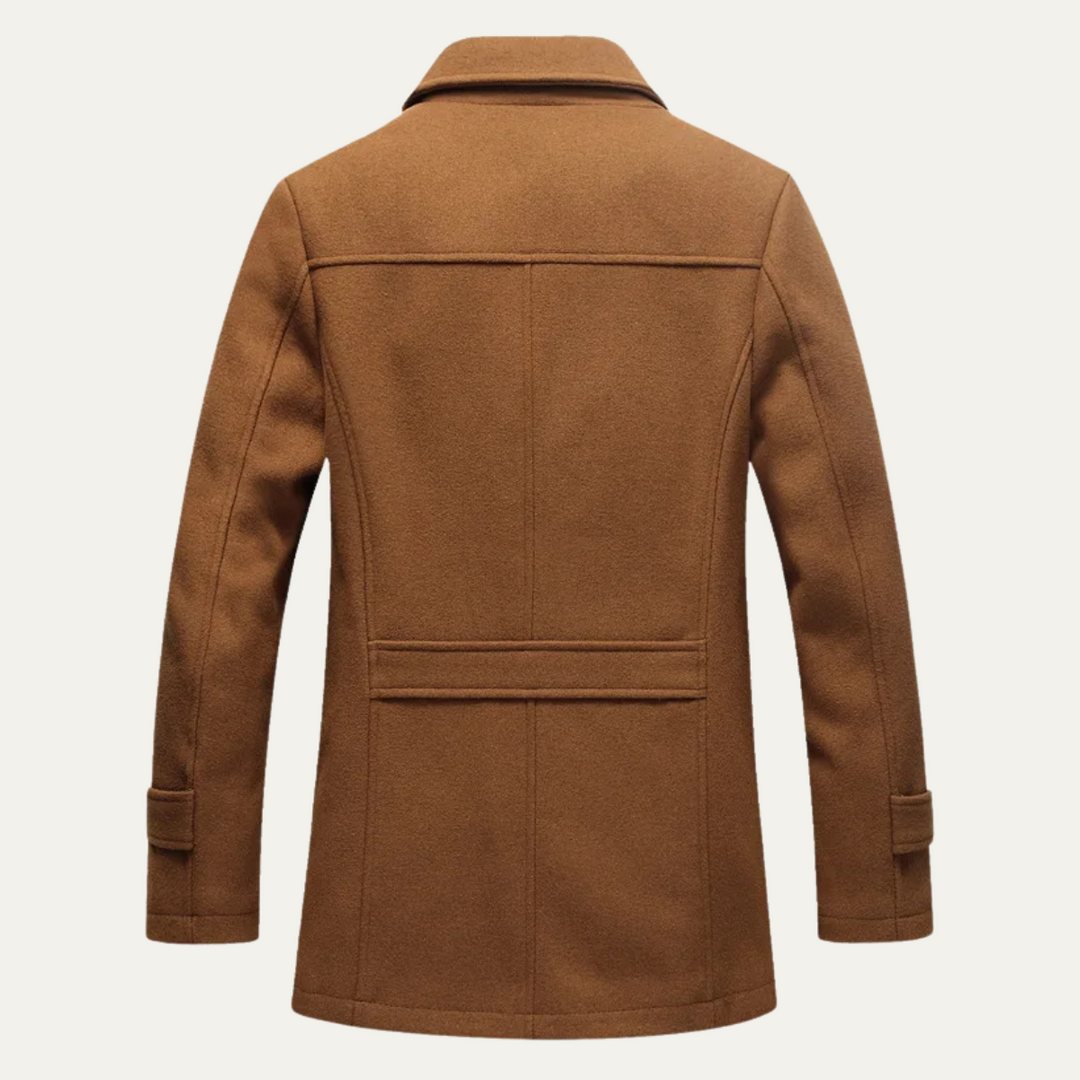Mens Wool Blend Winter Coat Smart Casual Fit