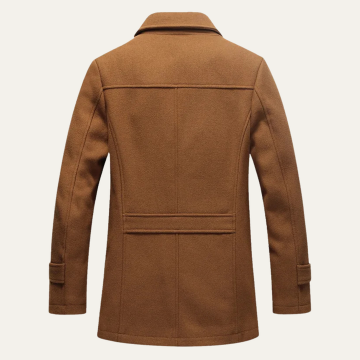Mens Wool Blend Winter Coat Smart Casual Fit