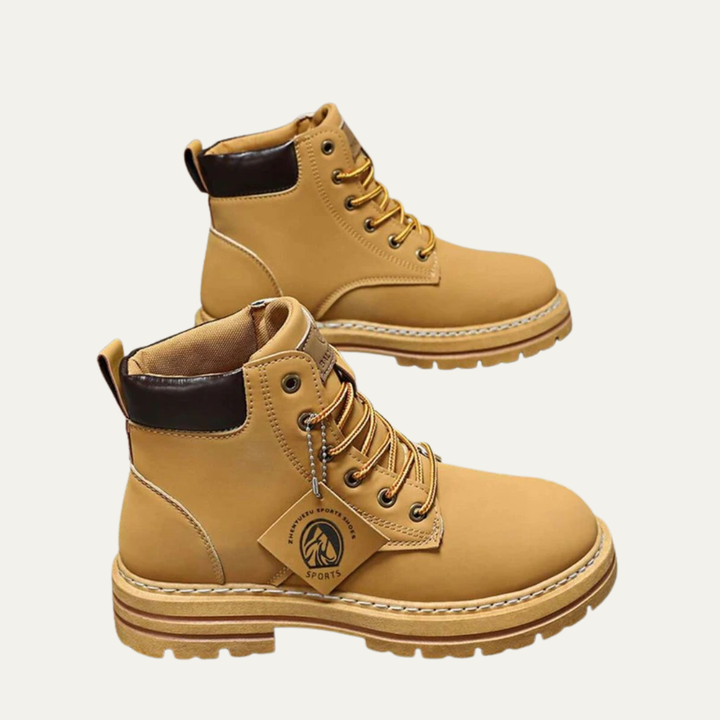 Mens Chelsea Work Boots Rugged Lug Sole