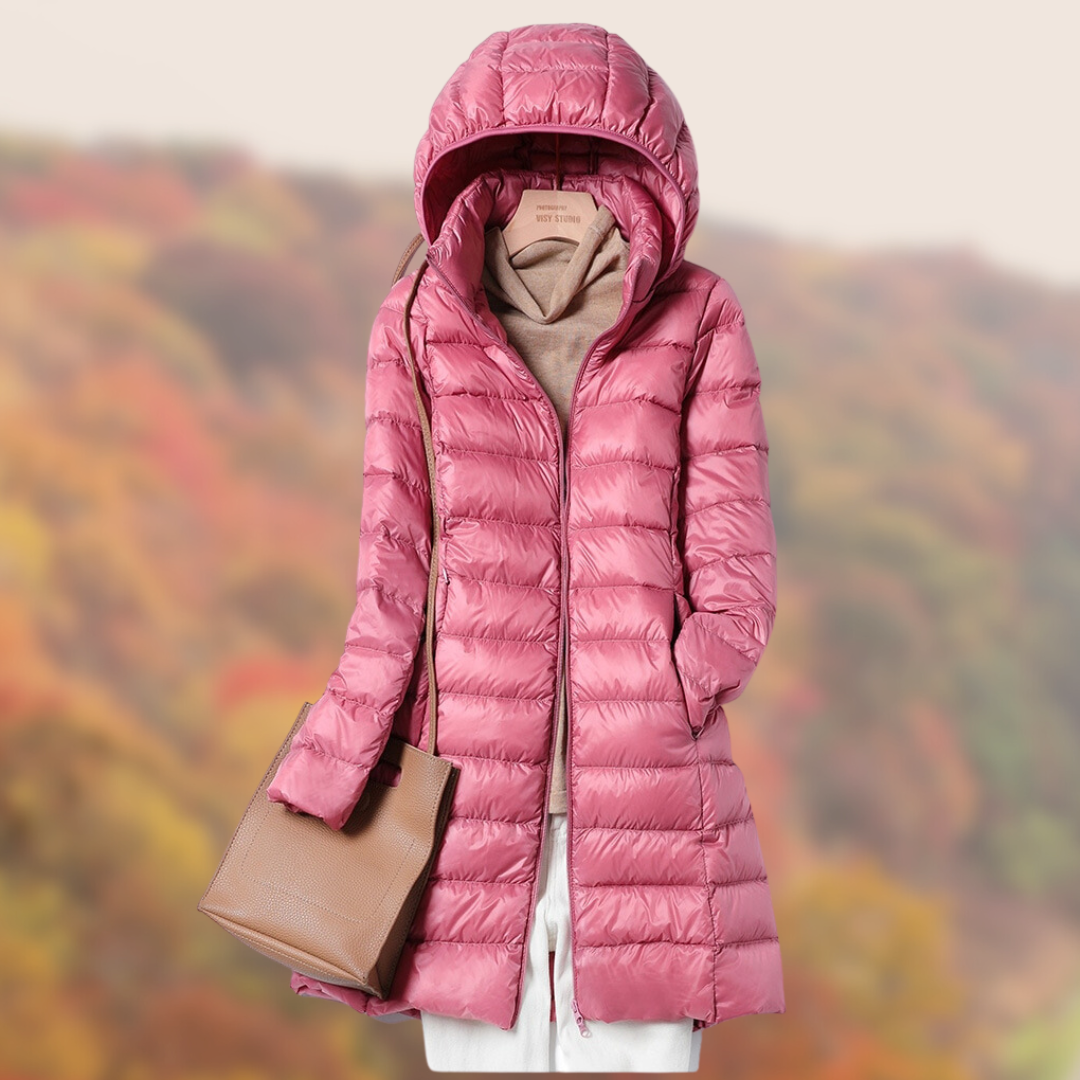 Womens Parka Jacket Water Repellent Slim Fit