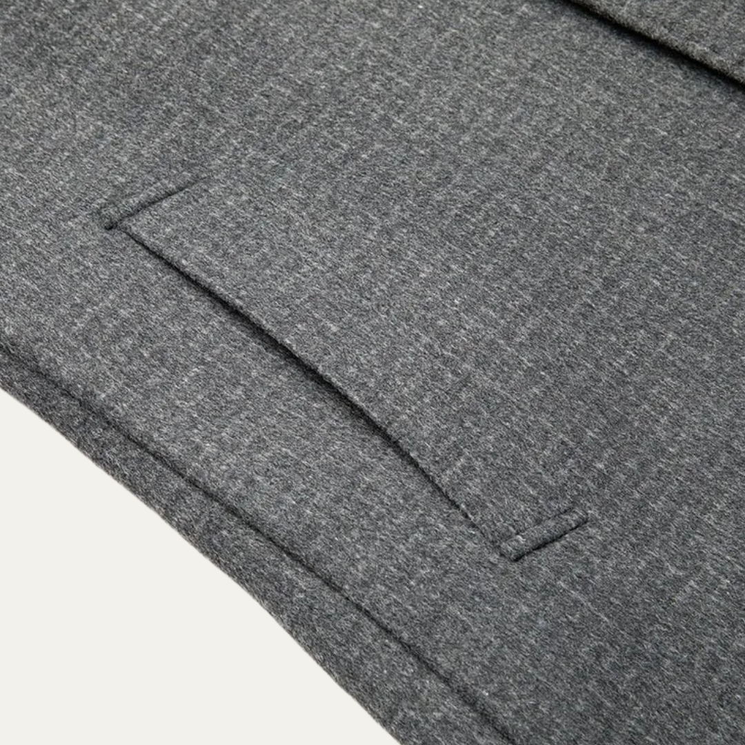Mens Wool Overcoat Double-Faced Classic Fit