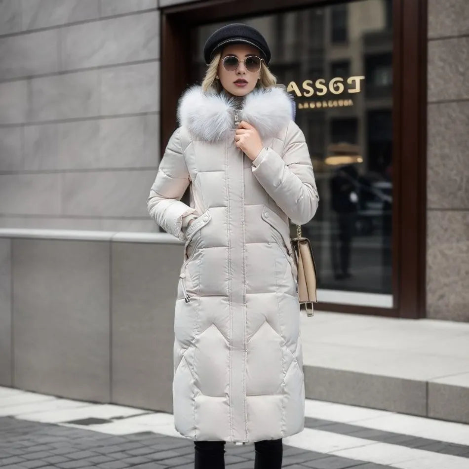 Womens Winter Coat Wool Blend Relaxed Fit