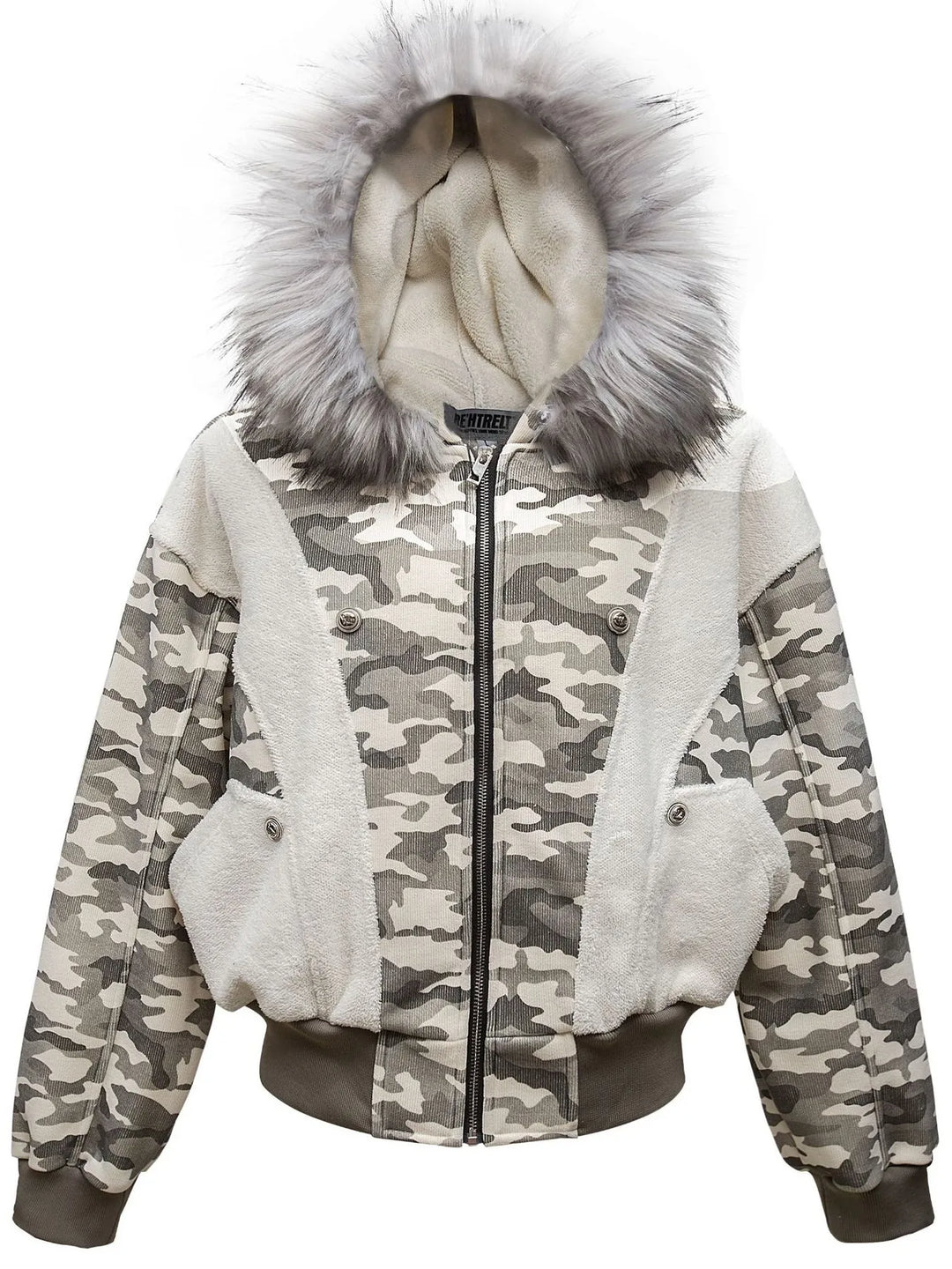 Unisex Waterproof Parka Jacket with Faux Fur Hood