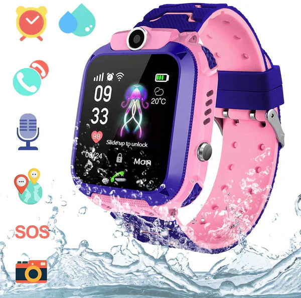Kids GPS Smartwatch with Real-Time Tracking SOS Button Two-Way