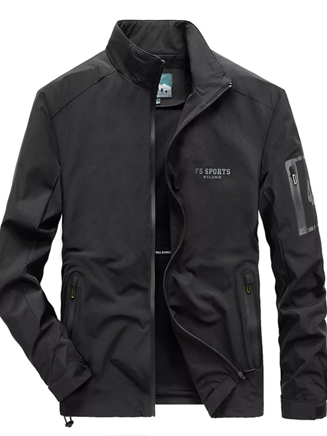 Mens Slim Fit Water Resistant Zip Jacket - BritishMode