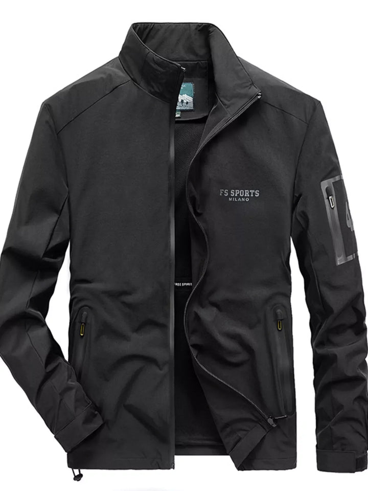 Mens Slim Fit Water Resistant Zip Jacket - BritishMode