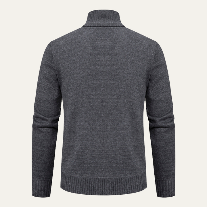 Mens Knit Cardigan Full Zip Closure