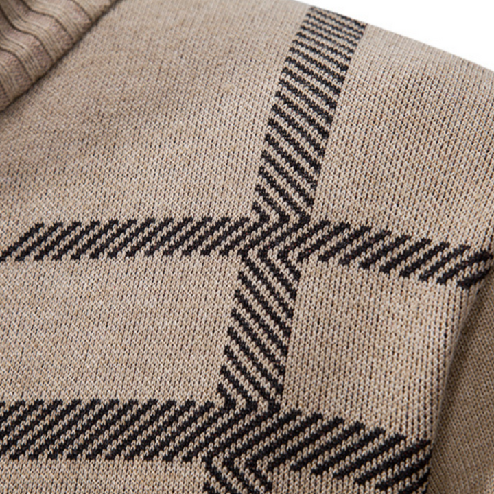 Mens Knit Cardigan Full Zip Closure