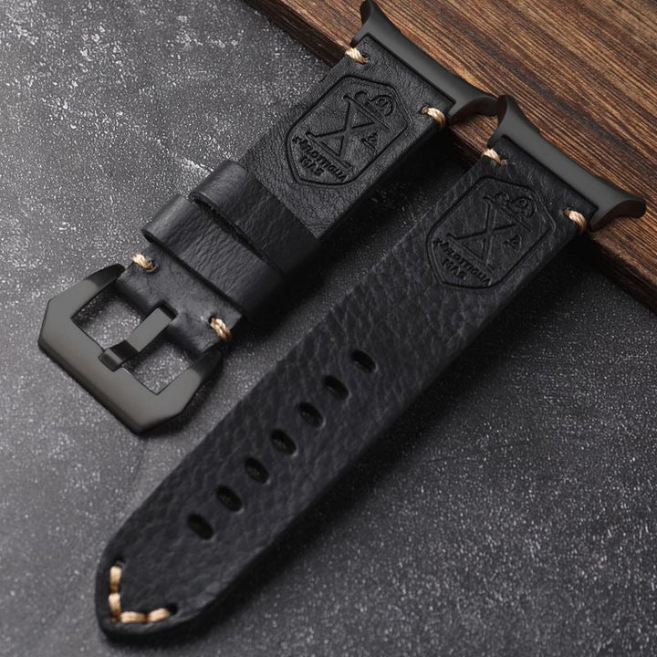 Unisex Genuine Leather Watch Band Classic Fit
